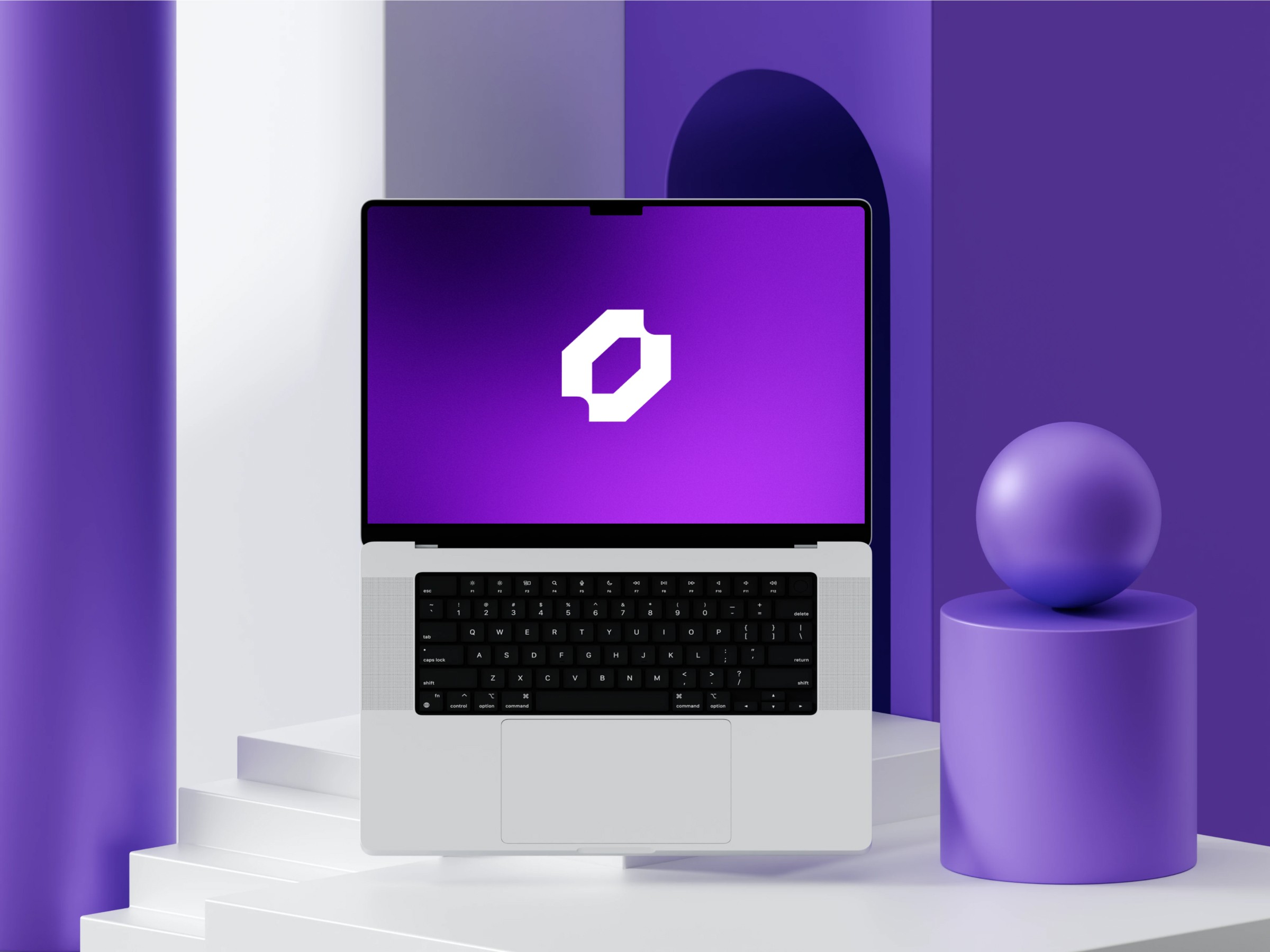 Laptop showing Bloomy UI